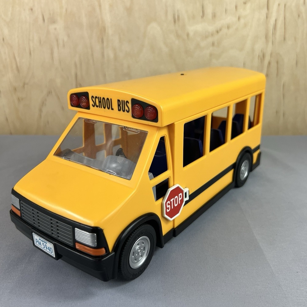 Playmobil School Bus 2011 Working Lights / PM5940 EUC